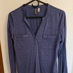 Ibex Shanti Henley in Blue